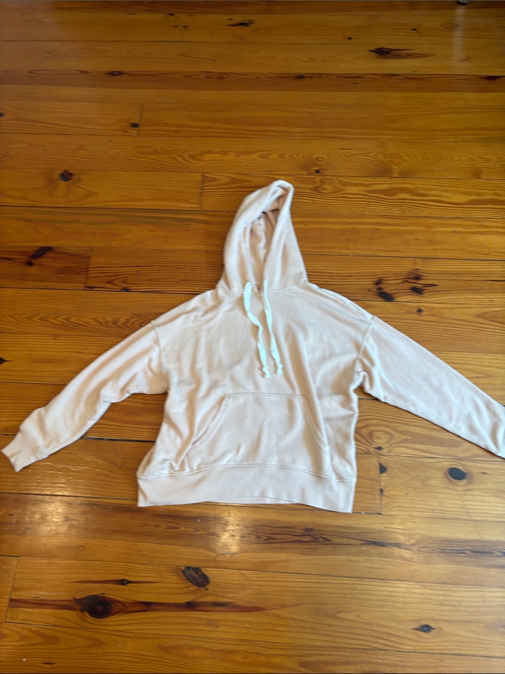 Women’s  Cream Hooded Pullover Sweatshirt